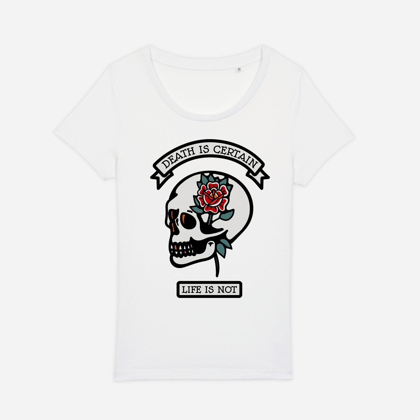 Tricou femei Death is certain White